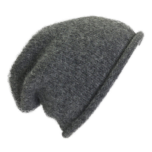 Charcoal Essential Knit Alpaca Beanie