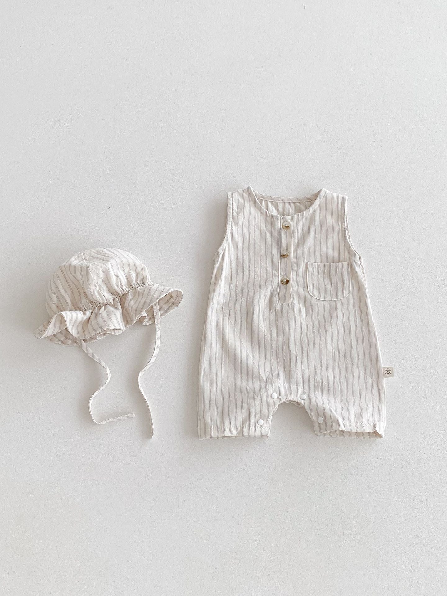 Summer Baby Striped Pattern Sleeveless Romper